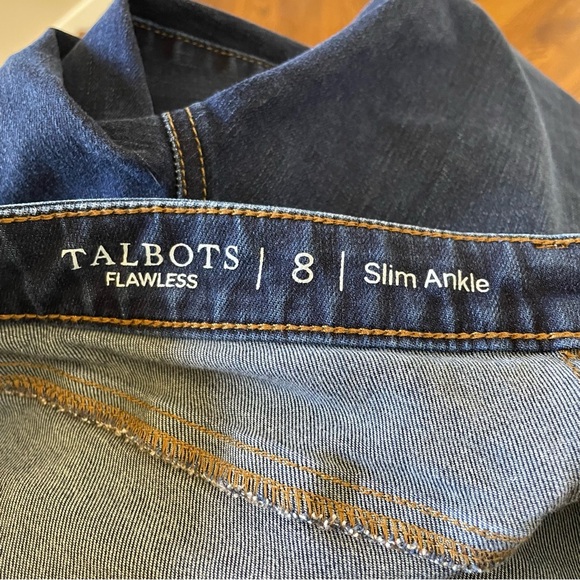 Talbots Slim Ankle Blue Denim Women’s Jeans Size 8 - Picture 3 of 5